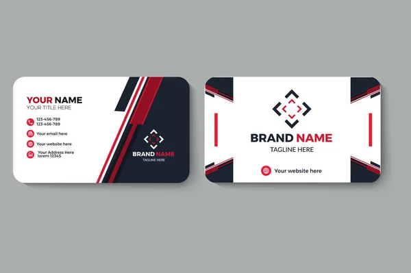 stock vector Modern business card, creative business card template, Corporate Business card