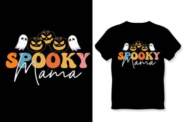 Retro Halloween SVG Süblimleşme Tasarımı