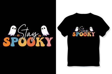 Retro Halloween SVG Süblimleşme Tasarımı