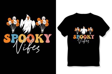 Retro Halloween SVG Süblimleşme Tasarımı