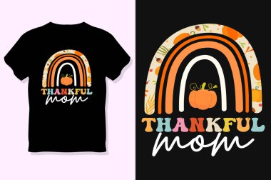 Şükran Günü t-shirt tasarımı, retro teşekkürler SVG