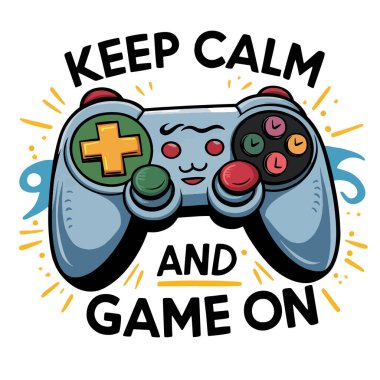 Oyun tipografisi t-shirt tasarım vektörü ögesi