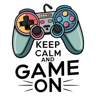 Oyun tipografisi t-shirt tasarım vektörü ögesi