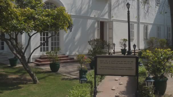 デリー インド 2019年3月15日 家の窓マハトマ ガンディは 彼がDelhi 60Pで撮影された日に歩いた — ストック動画