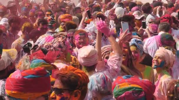 Jaipur Índia Março 2019 Câmera Lenta Uma Mulher Dançando Filmando — Vídeo de Stock
