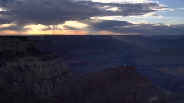 Naplemente Serpenyő Hopi Pont Grand Canyon Nemzeti Park Arizona Usa — Stock videók