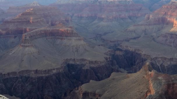 Pohled Vpravo Hopi Point Grand Canyonu Při Západu Slunce Národním — Stock video