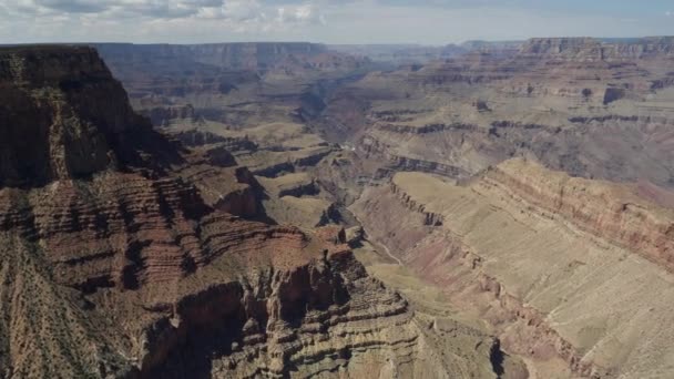 Panning Pravý Klip Grand Canyon Lipan Point Grand Canyon National — Stock video
