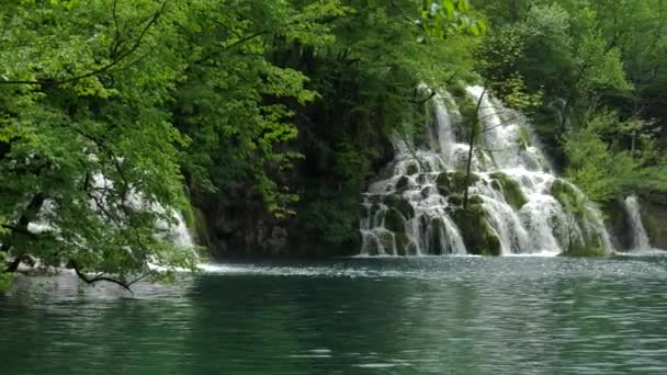 Milanovacki Nin Sağ Kanadı Hırvatistan Daki Plitvice Gölleri Ulusal Parkı — Stok video