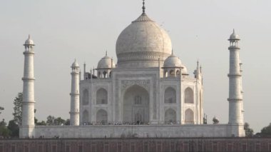 Öğleden sonra tac mahal 'ın Agria, Hindistan' daki mehtab bagh 'tan çekimini yapın.