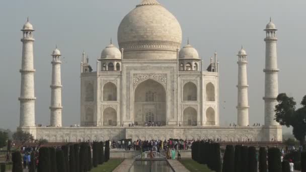 Eine Hohe Bildrate Close Tilt Clip Des Taj Mahal Agra — Stockvideo