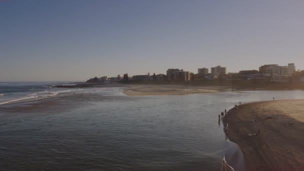 호주의 Nsw 해안에 채널에서 어부의 — 비디오