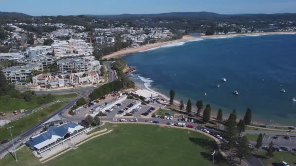 Stationary Aerial View Haven Terrigal Nsw Central Coast Australia — Stock Video