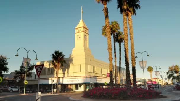 Sunset Clip Historic Building City Mildura Victoria — Stock Video