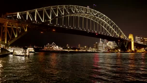 Vista Porto Sydney Uma Noite Outono Parque Luna Costa Norte — Vídeo de Stock
