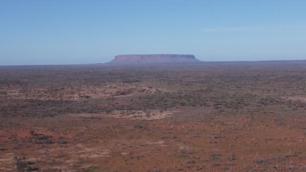 Disparo Aéreo Matutino Volando Hacia Atrás Conner Territorio Septentrional Australia — Vídeos de Stock