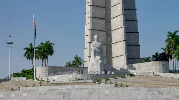 Uma Estátua Jose Marti Monumento Plaza Revolucion Havana Cuba — Fotografia de Stock