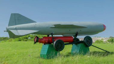 Küba füze krizi dönemi Sovyet FKR-1 savaş roketi havana, Küba 'daki Morro-Cabana askeri-tarihi bölgesinde kara muharebesi için