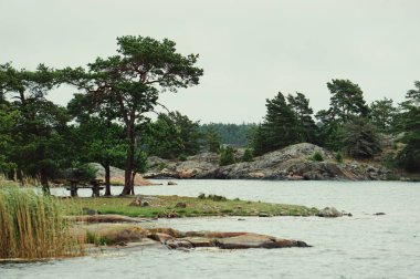 Yaz boyunca takımadaların manzarası 