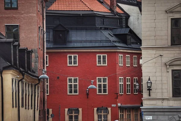 Bunte Gebäude Der Altstadt — Stockfoto