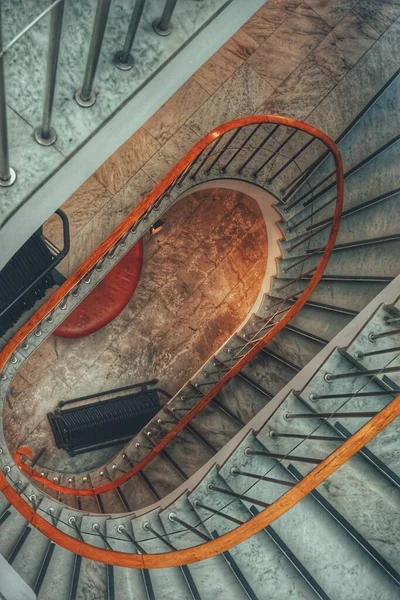 Hohe Sicht Der Treppe Farbe — Stockfoto
