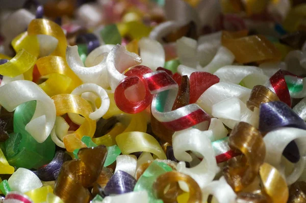 Çok renkli şekerlemelerin tam kare görüntüsü