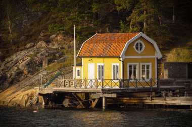 Old yellow building at the archipelago 