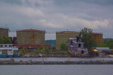 shipyard at the old industrial area