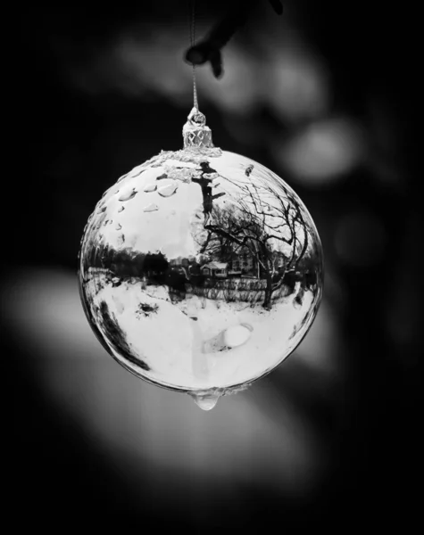 Close Decoração Natal Pendurado Árvore — Fotografia de Stock
