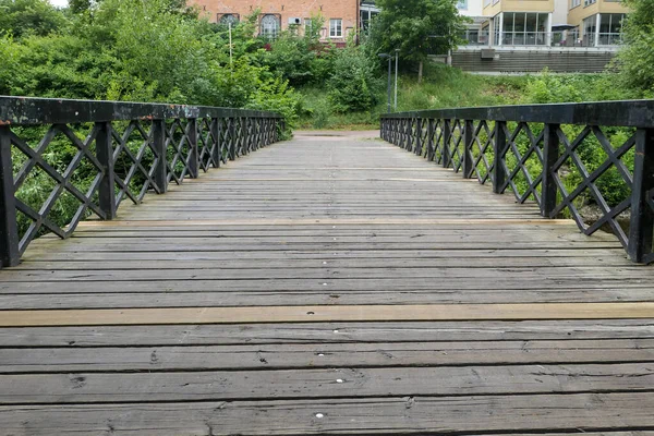 View Empty Footbridge Summer — Stock Photo, Image