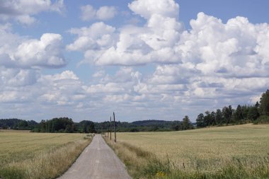 Gökyüzüne karşı boş bir yol