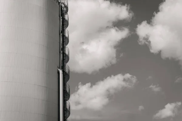Спиральная Лестница Внешней Стороне Большого Бункера — стоковое фото
