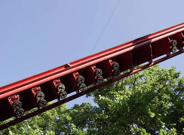 Low Angle View Roller Coaster Sky — Stock Photo, Image