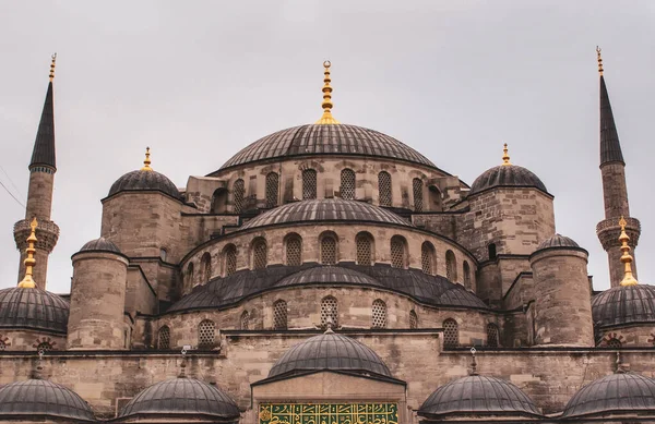 Gökyüzüne bakan bir caminin alçak açılı görüntüsü 