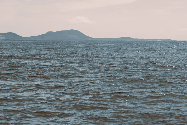 Мальовничий Вид Море Проти Неба — стокове фото