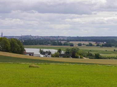 Scenic view of a cityscape during the summer