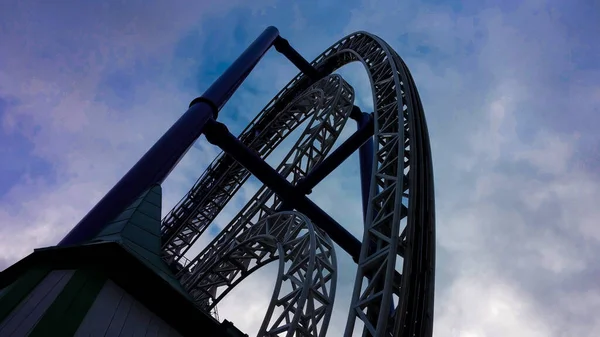 Low Angle View Roller Coaster — Stock Photo, Image