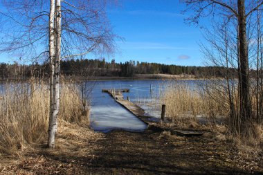 Göle karşı göl manzarası