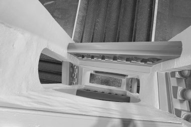 Merdivenlerin yüksek açılı görüntüsü 