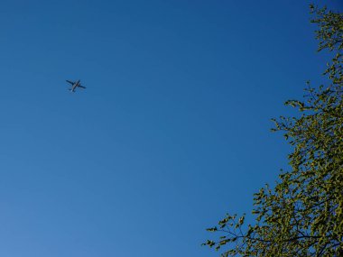 Bir uçağın düşük açılı görüntüsü 