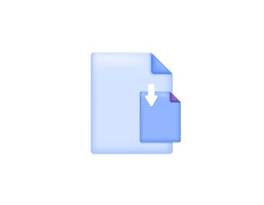 Belgeleri aktar, dosyaları sıkıştır, yeniden boyutlandır, sayfaları kaydet. Büyük bir kağıt, üzerinde oklar ve küçük bir sayfa kağıt. Sembol ya da simge. Minimalist 3D konsept tasarımı. Vektör elemanları. beyaz arkaplan