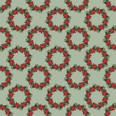 Kusursuz desenli Noel çelengi