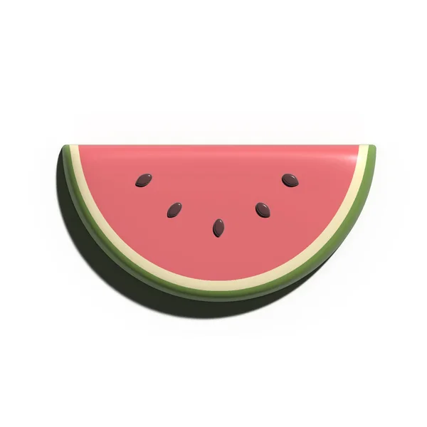 Rendering Water Melon Fruit — Stock Photo, Image
