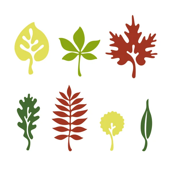 Красочные Абстрактные Осенние Листья — стоковый вектор