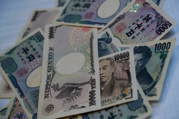 Yen Είναι Ένα Ιαπωνικό Νόμισμα — Φωτογραφία Αρχείου