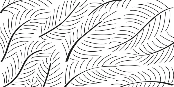熱帯の葉のシルエットの抽象壁紙 — ストックベクタ