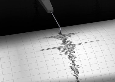 The Seismograph - 3D render clipart