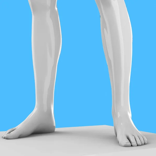 Popüler Sanat Arka Planında Bir Heykelin Bacakları Boyutlu — Stok fotoğraf