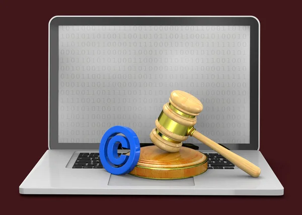 Chroń Prawa Autorskie Koncepcja — Zdjęcie stockowe