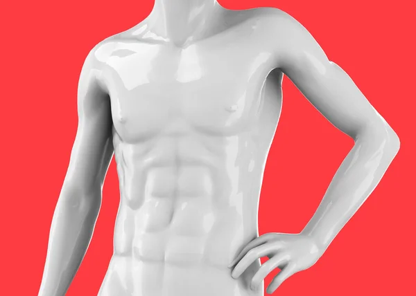 Abs Statue Pop Art Background — Stock Photo, Image